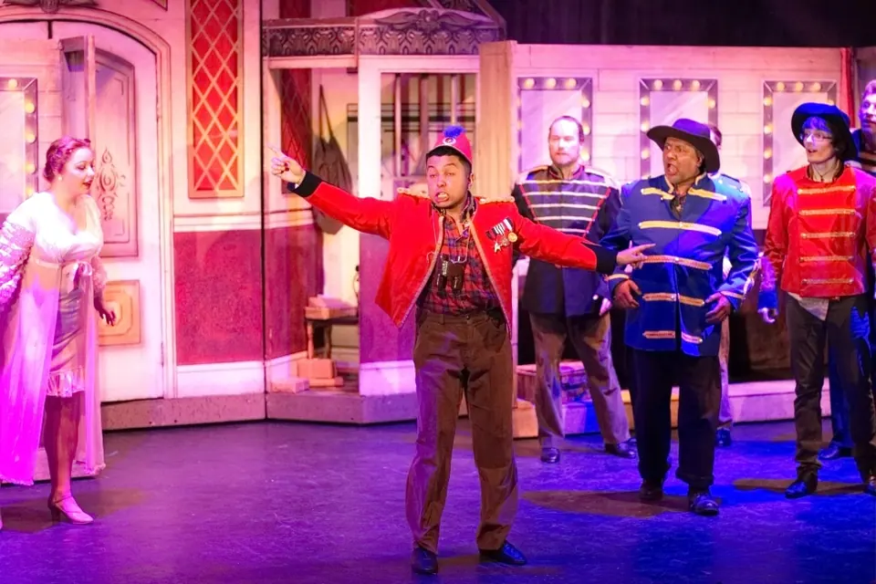 Willenhall Musical Theatre Company's 2015 production of Crazy For You at Dormston Mill Theatre, Sedgley. Photograph 7 of 30.