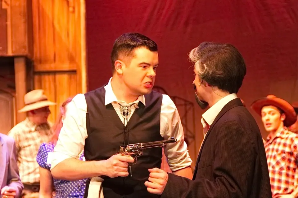 Willenhall Musical Theatre Company's 2015 production of Crazy For You at Dormston Mill Theatre, Sedgley. Photograph 9 of 30.