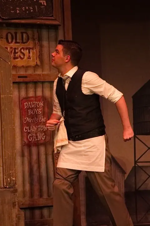 Willenhall Musical Theatre Company's 2015 production of Crazy For You at Dormston Mill Theatre, Sedgley. Photograph 96 of 228.