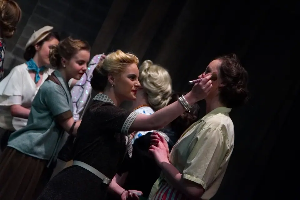 Willenhall Musical Theatre Company's 2015 production of Crazy For You at Dormston Mill Theatre, Sedgley. Photograph 98 of 228.