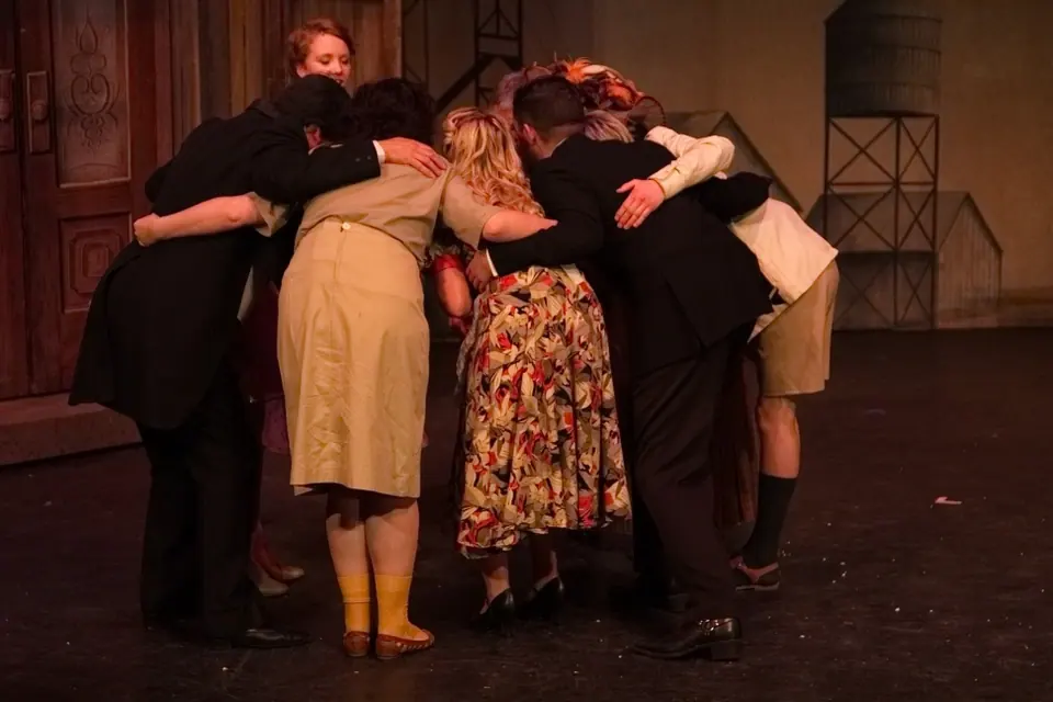 Willenhall Musical Theatre Company's 2015 production of Crazy For You at Dormston Mill Theatre, Sedgley. Photograph 118 of 228.