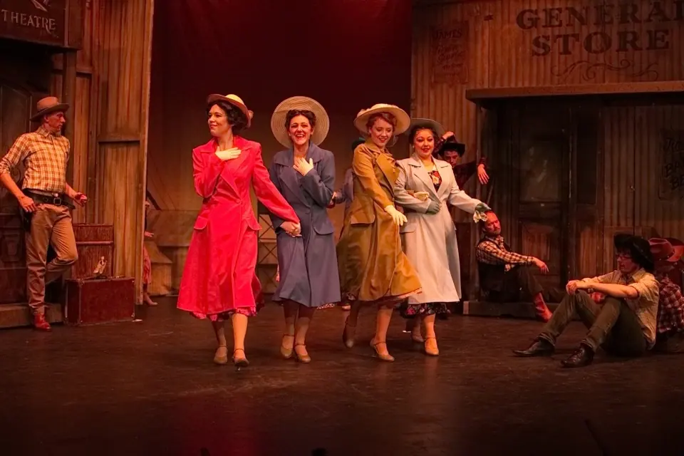 Willenhall Musical Theatre Company's 2015 production of Crazy For You at Dormston Mill Theatre, Sedgley. Photograph 119 of 228.