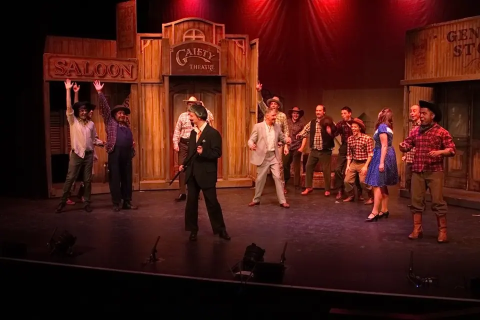 Willenhall Musical Theatre Company's 2015 production of Crazy For You at Dormston Mill Theatre, Sedgley. Photograph 125 of 228.