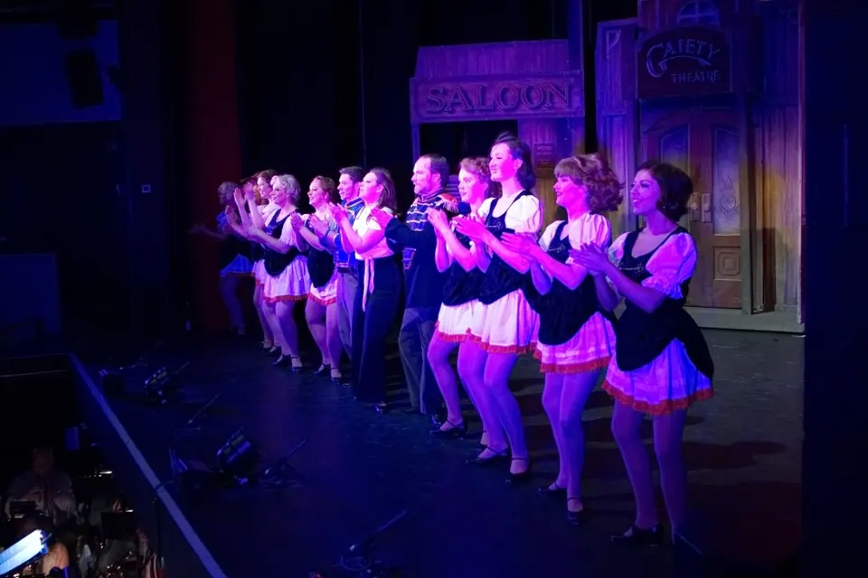 Willenhall Musical Theatre Company's 2015 production of Crazy For You at Dormston Mill Theatre, Sedgley. Photograph 128 of 228.