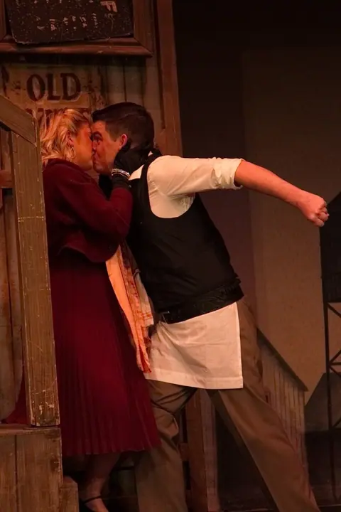 Willenhall Musical Theatre Company's 2015 production of Crazy For You at Dormston Mill Theatre, Sedgley. Photograph 132 of 228.