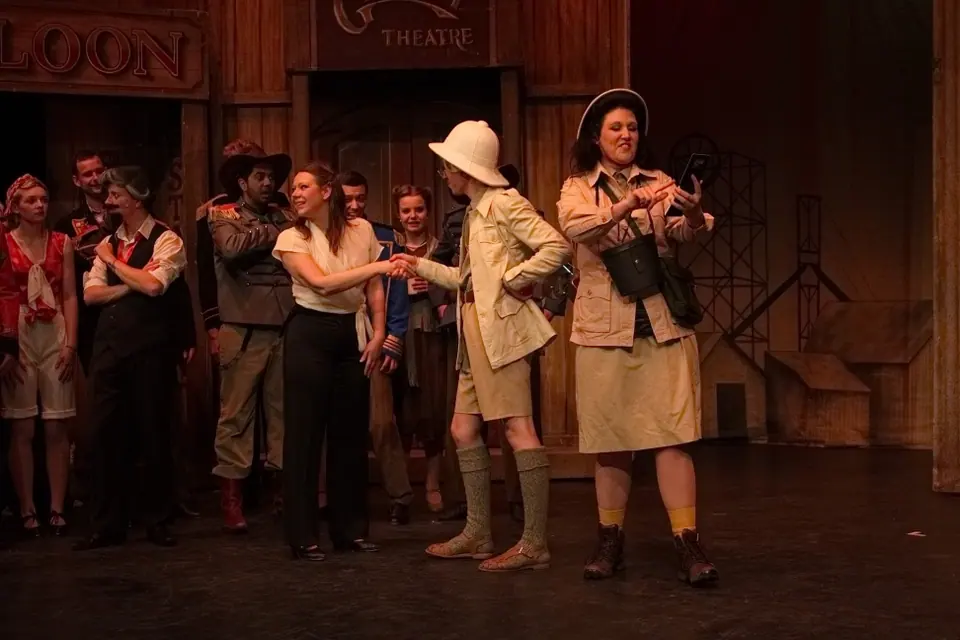Willenhall Musical Theatre Company's 2015 production of Crazy For You at Dormston Mill Theatre, Sedgley. Photograph 134 of 228.