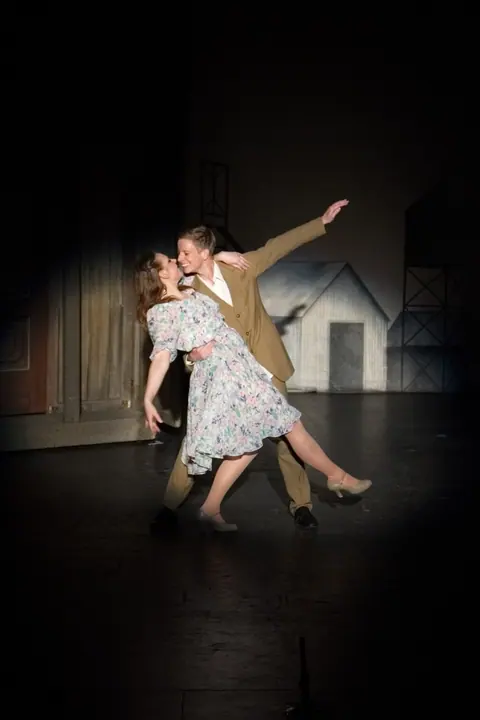 Willenhall Musical Theatre Company's 2015 production of Crazy For You at Dormston Mill Theatre, Sedgley. Photograph 135 of 228.
