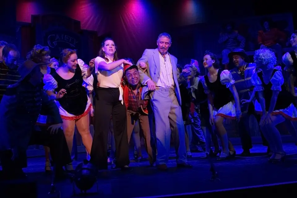 Willenhall Musical Theatre Company's 2015 production of Crazy For You at Dormston Mill Theatre, Sedgley. Photograph 139 of 228.