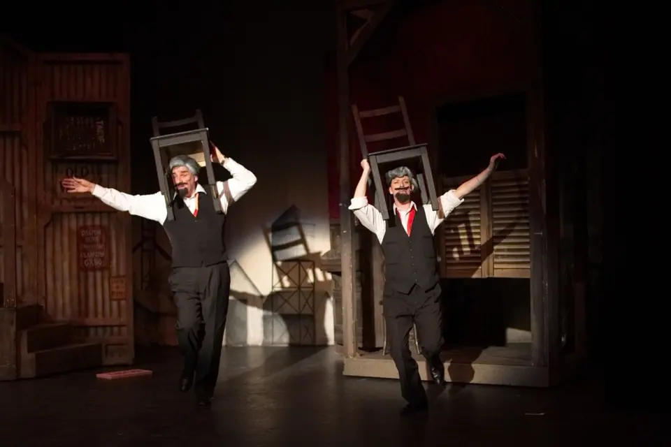 Willenhall Musical Theatre Company's 2015 production of Crazy For You at Dormston Mill Theatre, Sedgley. Photograph 143 of 228.