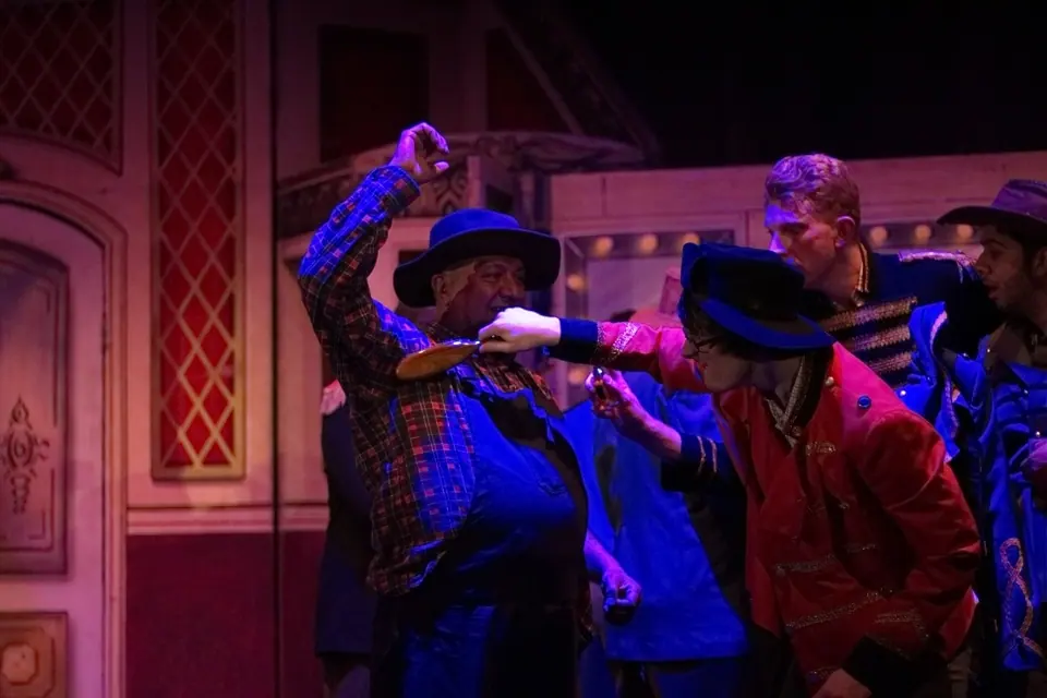 Willenhall Musical Theatre Company's 2015 production of Crazy For You at Dormston Mill Theatre, Sedgley. Photograph 150 of 228.