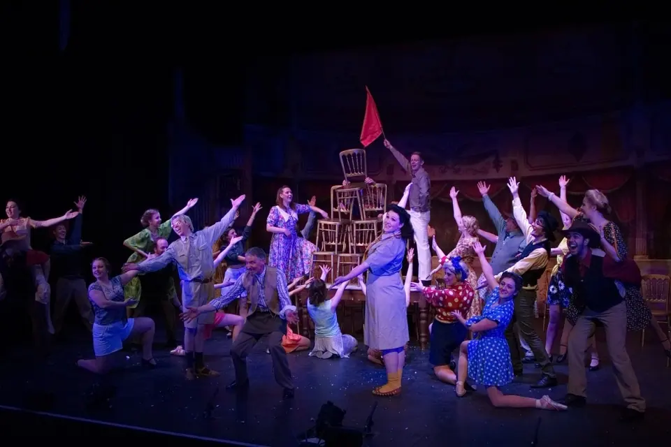 Willenhall Musical Theatre Company's 2015 production of Crazy For You at Dormston Mill Theatre, Sedgley. Photograph 153 of 228.