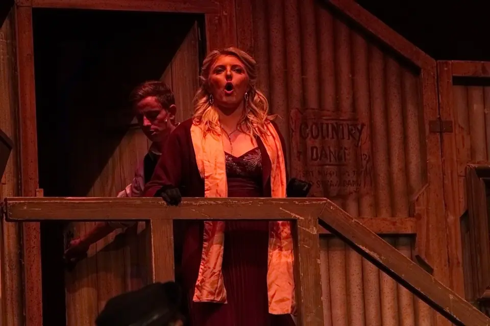 Willenhall Musical Theatre Company's 2015 production of Crazy For You at Dormston Mill Theatre, Sedgley. Photograph 157 of 228.