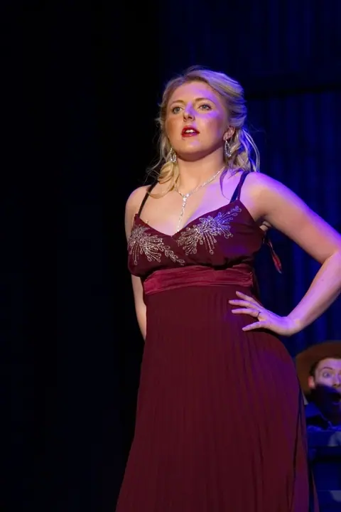 Willenhall Musical Theatre Company's 2015 production of Crazy For You at Dormston Mill Theatre, Sedgley. Photograph 163 of 228.