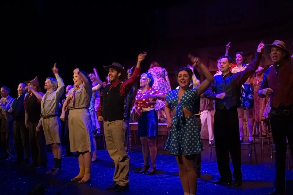 Willenhall Musical Theatre Company's 2015 production of Crazy For You at Dormston Mill Theatre, Sedgley. Photograph 165 of 228.