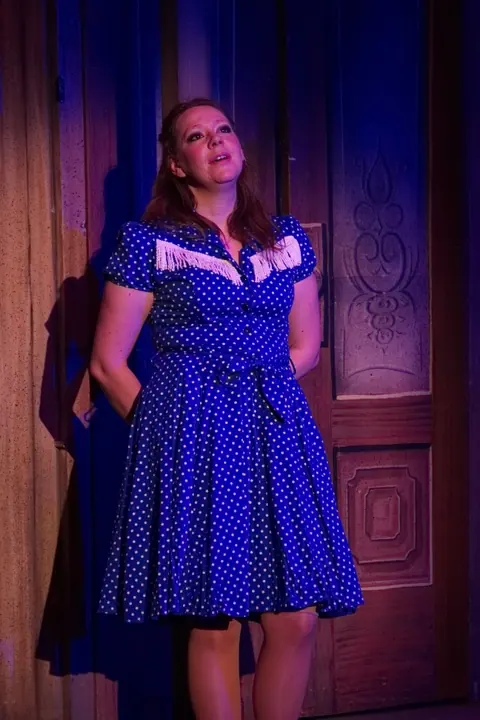 Willenhall Musical Theatre Company's 2015 production of Crazy For You at Dormston Mill Theatre, Sedgley. Photograph 166 of 228.