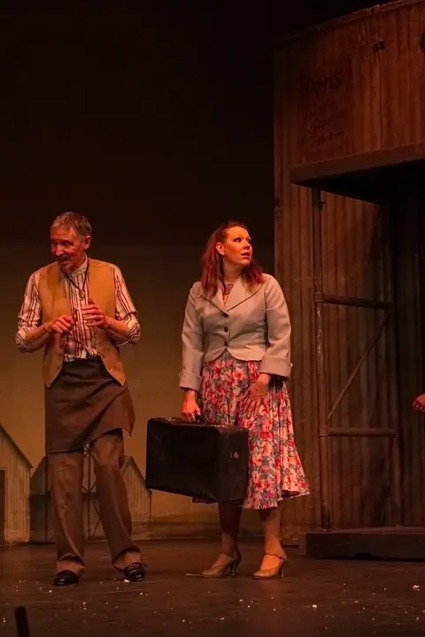 Willenhall Musical Theatre Company's 2015 production of Crazy For You at Dormston Mill Theatre, Sedgley. Photograph 169 of 228.