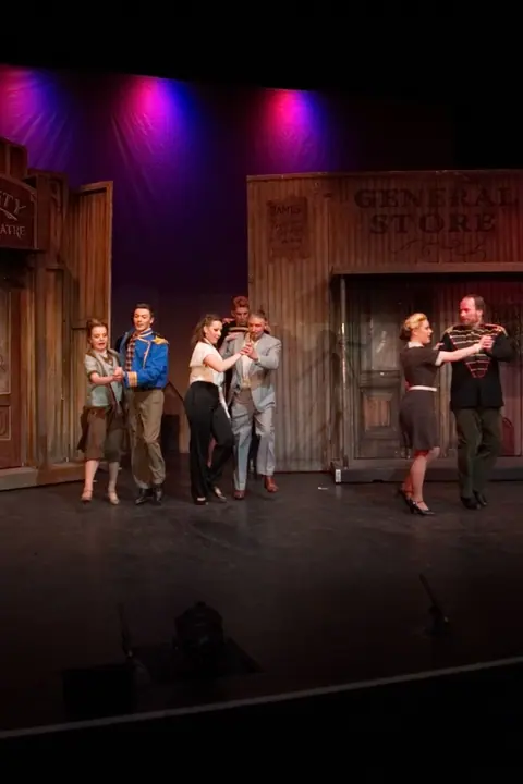 Willenhall Musical Theatre Company's 2015 production of Crazy For You at Dormston Mill Theatre, Sedgley. Photograph 171 of 228.