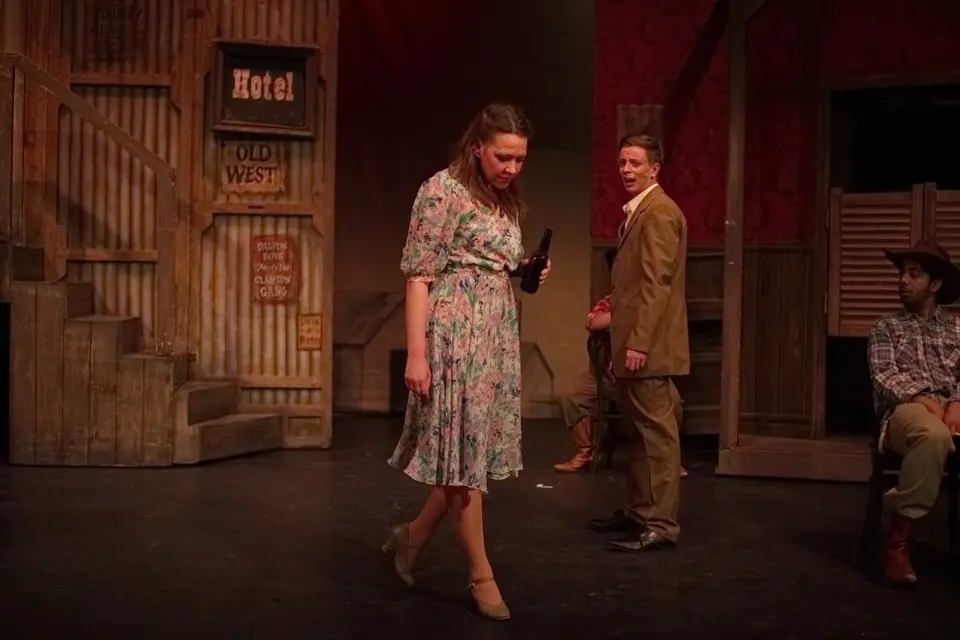 Willenhall Musical Theatre Company's 2015 production of Crazy For You at Dormston Mill Theatre, Sedgley. Photograph 176 of 228.