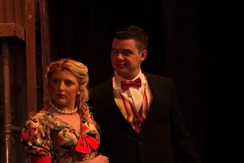 Willenhall Musical Theatre Company's 2015 production of Crazy For You at Dormston Mill Theatre, Sedgley. Photograph 182 of 228.