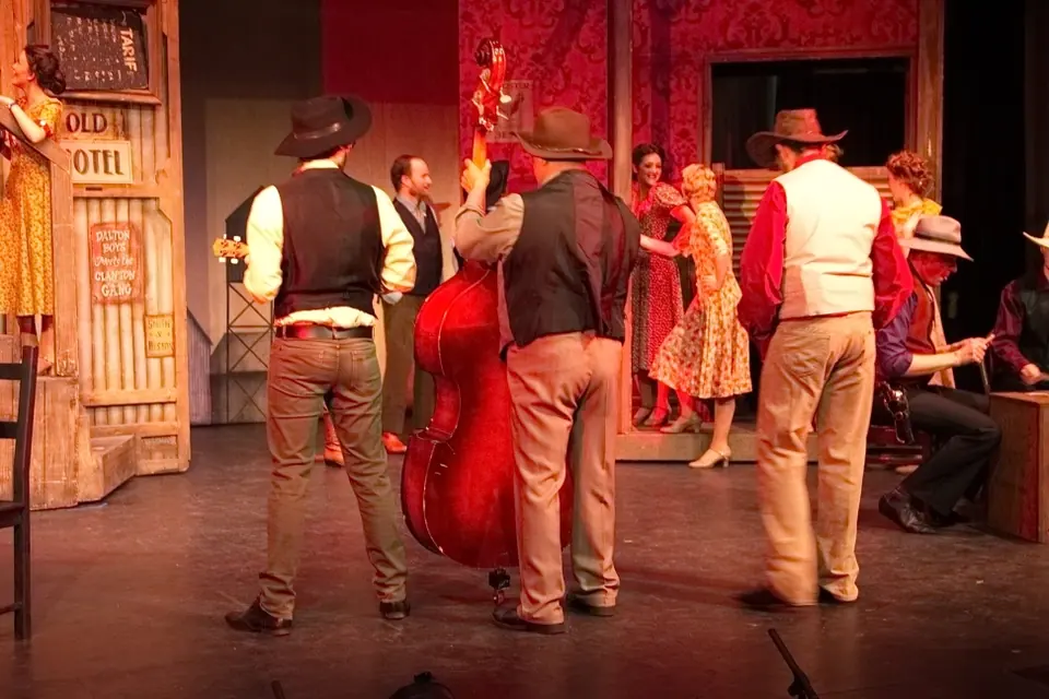 Willenhall Musical Theatre Company's 2015 production of Crazy For You at Dormston Mill Theatre, Sedgley. Photograph 20 of 30.