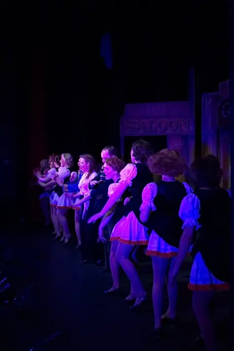 Willenhall Musical Theatre Company's 2015 production of Crazy For You at Dormston Mill Theatre, Sedgley. Photograph 204 of 228.