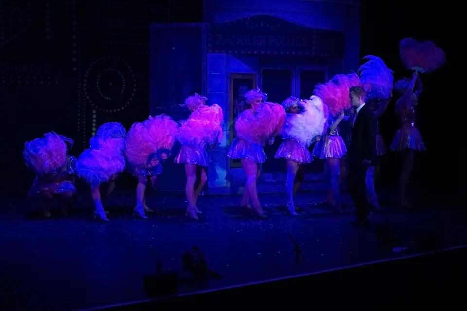Willenhall Musical Theatre Company's 2015 production of Crazy For You at Dormston Mill Theatre, Sedgley. Photograph 206 of 228.