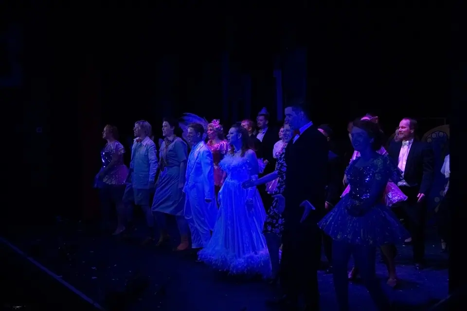 Willenhall Musical Theatre Company's 2015 production of Crazy For You at Dormston Mill Theatre, Sedgley. Photograph 220 of 228.