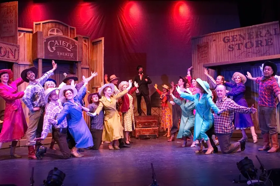 Willenhall Musical Theatre Company's 2015 production of Crazy For You at Dormston Mill Theatre, Sedgley. Photograph 26 of 30.