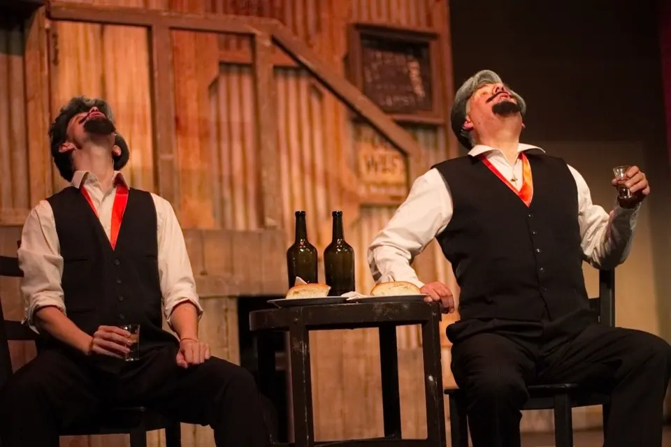 Willenhall Musical Theatre Company's 2015 production of Crazy For You at Dormston Mill Theatre, Sedgley. Photograph 28 of 228.