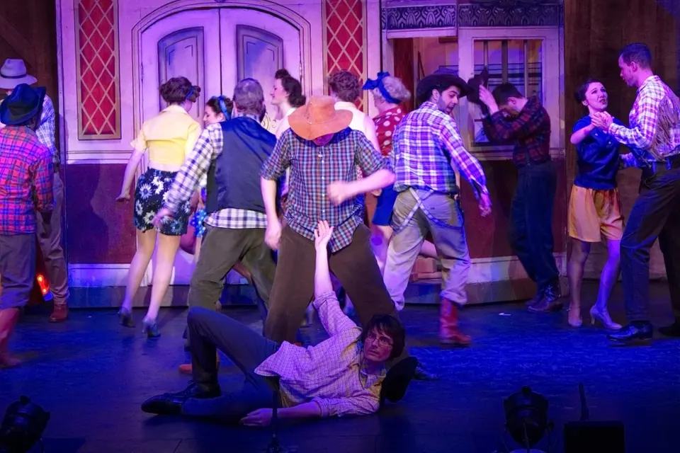Willenhall Musical Theatre Company's 2015 production of Crazy For You at Dormston Mill Theatre, Sedgley. Photograph 32 of 228.