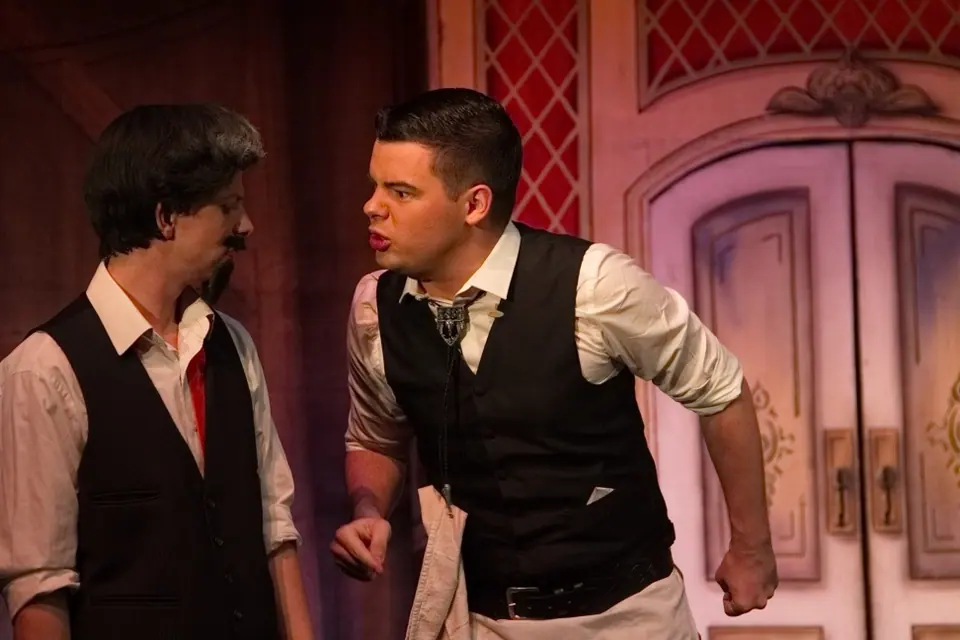 Willenhall Musical Theatre Company's 2015 production of Crazy For You at Dormston Mill Theatre, Sedgley. Photograph 35 of 228.