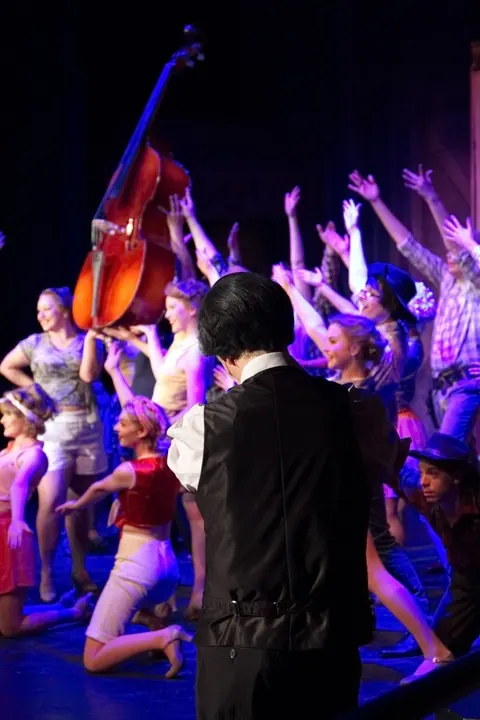Willenhall Musical Theatre Company's 2015 production of Crazy For You at Dormston Mill Theatre, Sedgley. Photograph 36 of 228.