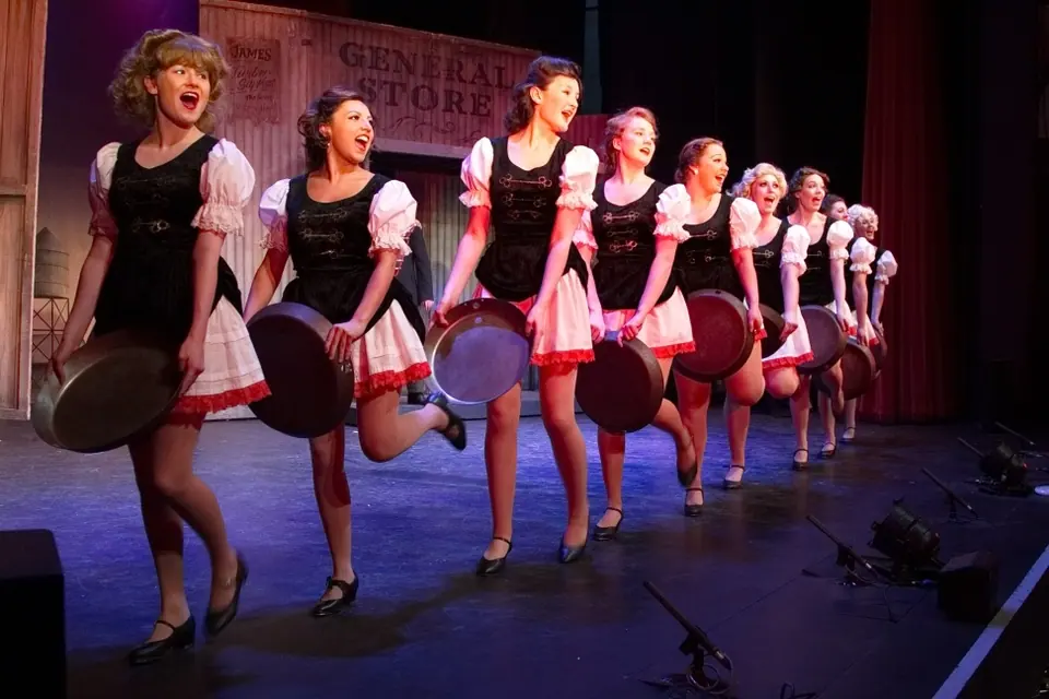 Willenhall Musical Theatre Company's 2015 production of Crazy For You at Dormston Mill Theatre, Sedgley. Photograph 37 of 228.