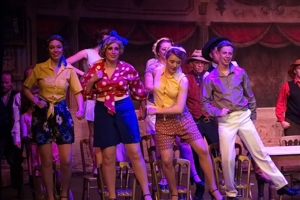 Willenhall Musical Theatre Company's 2015 production of Crazy For You at Dormston Mill Theatre, Sedgley. Photograph 38 of 228.