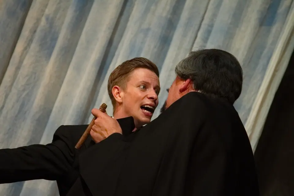 Willenhall Musical Theatre Company's 2015 production of Crazy For You at Dormston Mill Theatre, Sedgley. Photograph 45 of 228.