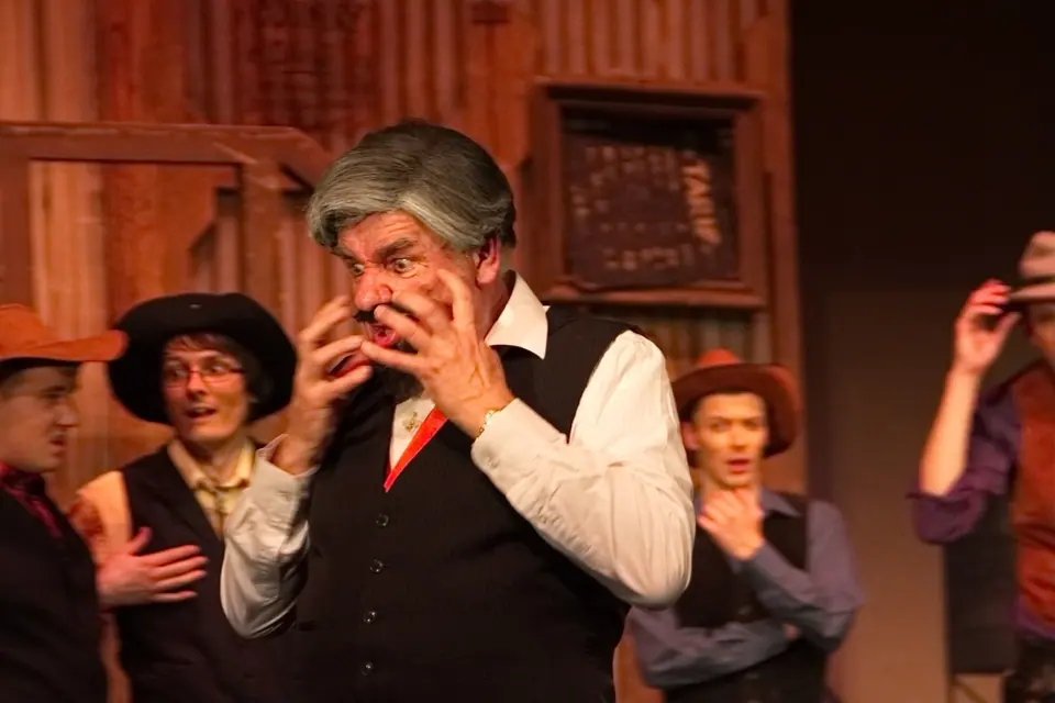 Willenhall Musical Theatre Company's 2015 production of Crazy For You at Dormston Mill Theatre, Sedgley. Photograph 48 of 228.