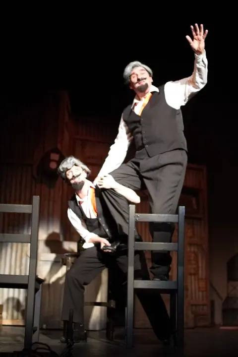 Willenhall Musical Theatre Company's 2015 production of Crazy For You at Dormston Mill Theatre, Sedgley. Photograph 53 of 228.