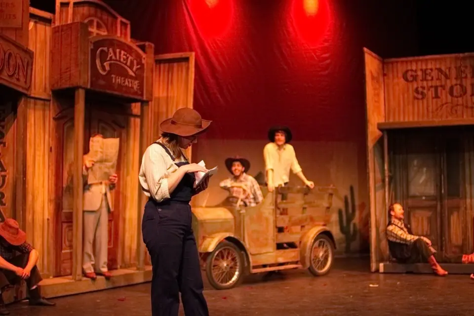 Willenhall Musical Theatre Company's 2015 production of Crazy For You at Dormston Mill Theatre, Sedgley. Photograph 56 of 228.