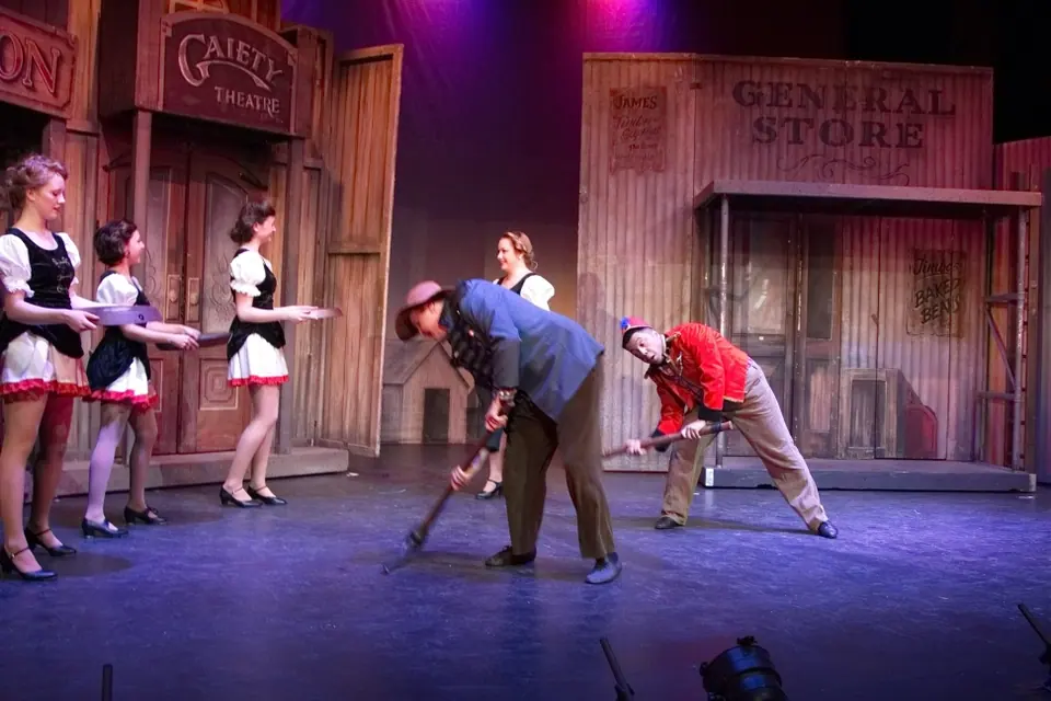 Willenhall Musical Theatre Company's 2015 production of Crazy For You at Dormston Mill Theatre, Sedgley. Photograph 57 of 228.