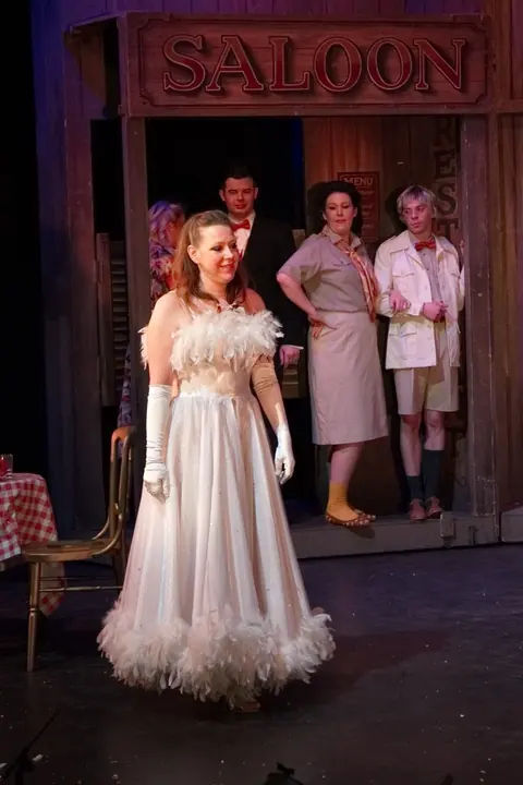 Willenhall Musical Theatre Company's 2015 production of Crazy For You at Dormston Mill Theatre, Sedgley. Photograph 59 of 228.