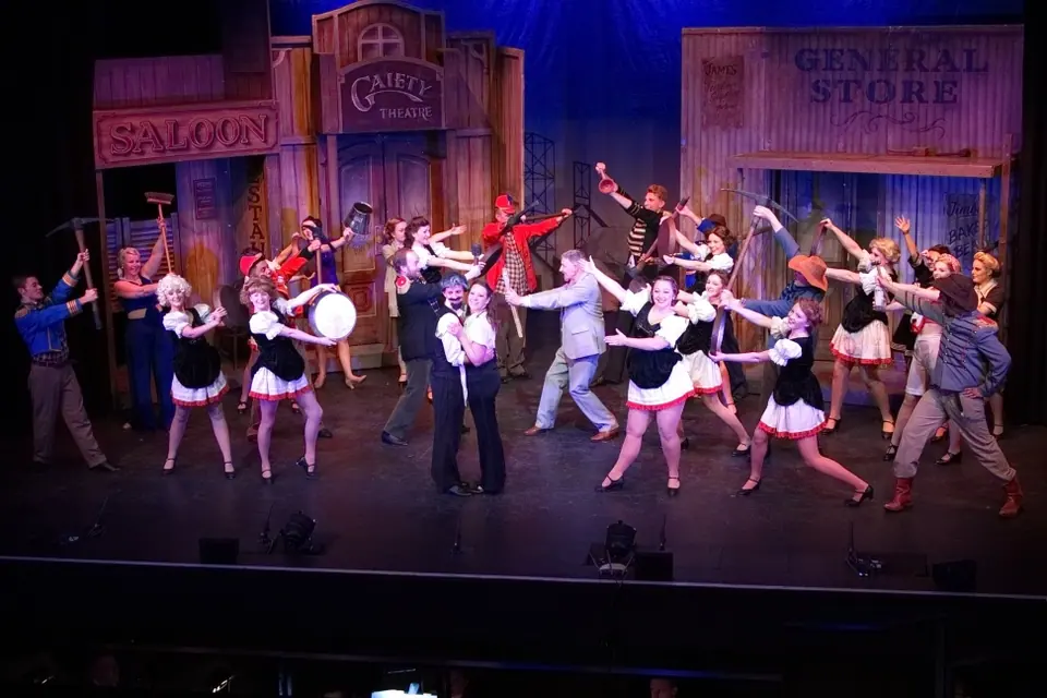 Willenhall Musical Theatre Company's 2015 production of Crazy For You at Dormston Mill Theatre, Sedgley. Photograph 63 of 228.