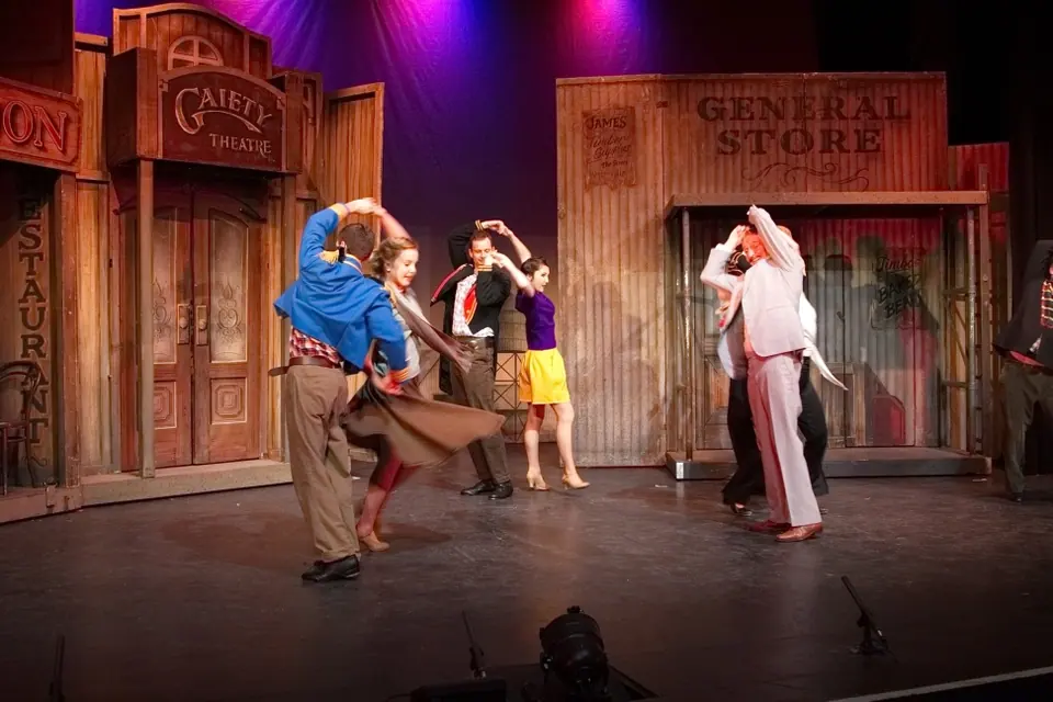 Willenhall Musical Theatre Company's 2015 production of Crazy For You at Dormston Mill Theatre, Sedgley. Photograph 65 of 228.