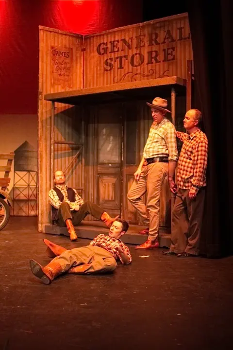 Willenhall Musical Theatre Company's 2015 production of Crazy For You at Dormston Mill Theatre, Sedgley. Photograph 71 of 228.