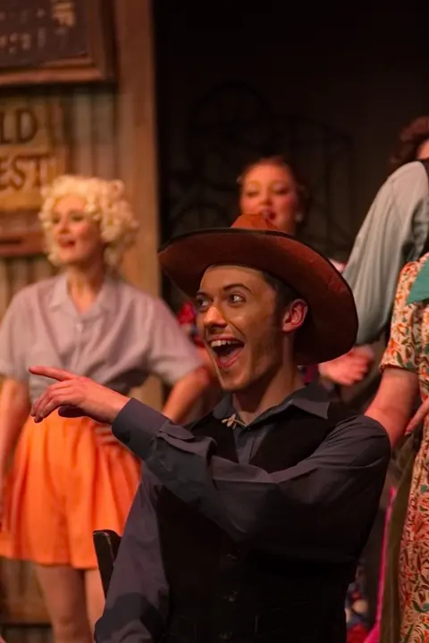 Willenhall Musical Theatre Company's 2015 production of Crazy For You at Dormston Mill Theatre, Sedgley. Photograph 77 of 228.