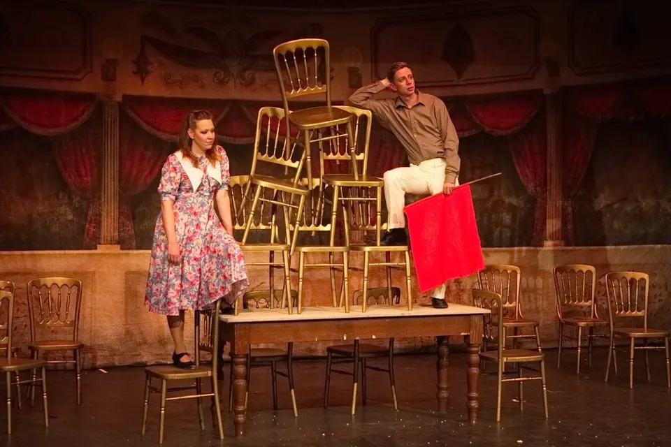 Willenhall Musical Theatre Company's 2015 production of Crazy For You at Dormston Mill Theatre, Sedgley. Photograph 84 of 228.