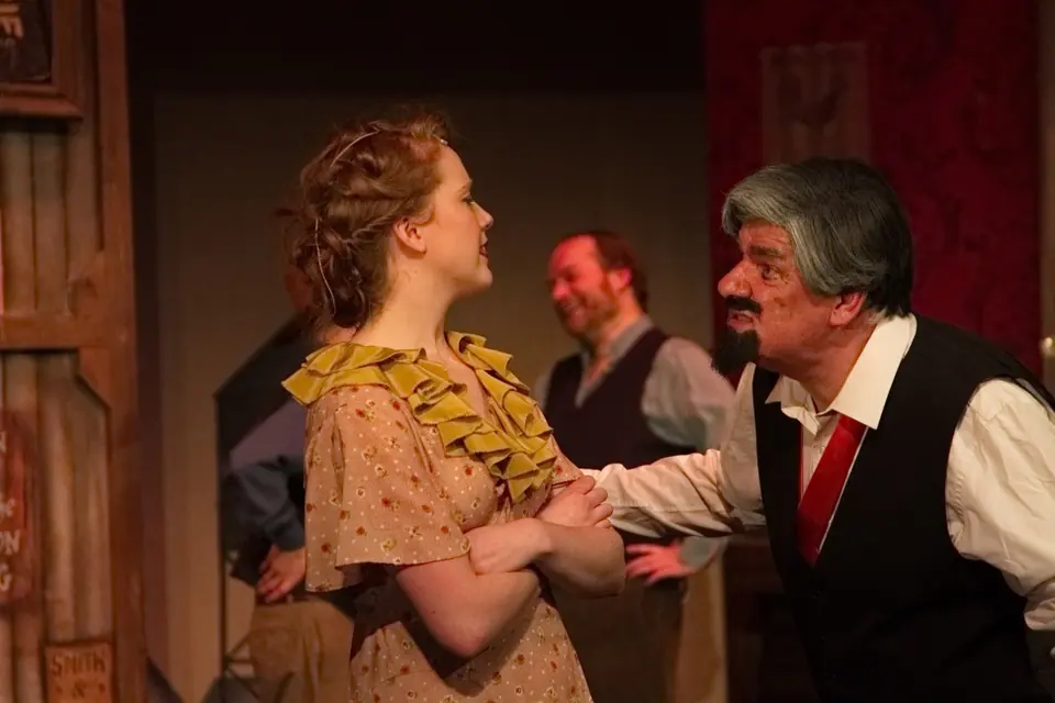 Willenhall Musical Theatre Company's 2015 production of Crazy For You at Dormston Mill Theatre, Sedgley. Photograph 90 of 228.
