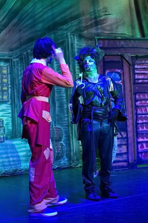 Willenhall Musical Theatre Company's 2015 pantomime, Dick Whittington at Coppice Performing Arts School, Wednesfield. Photograph 94 of 182.