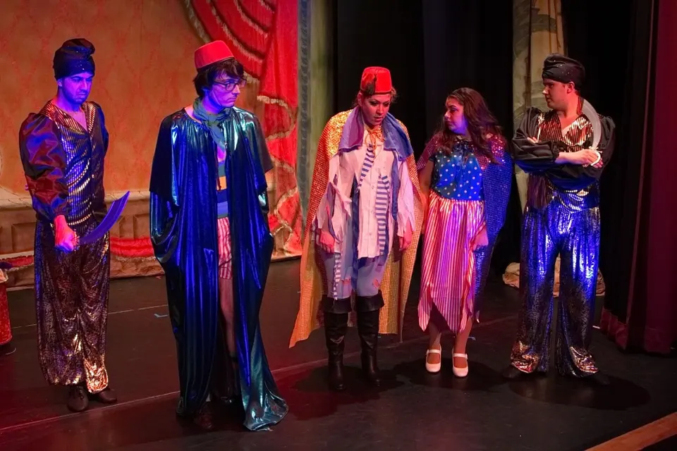 Willenhall Musical Theatre Company's 2015 pantomime, Dick Whittington at Coppice Performing Arts School, Wednesfield. Photograph 101 of 182.