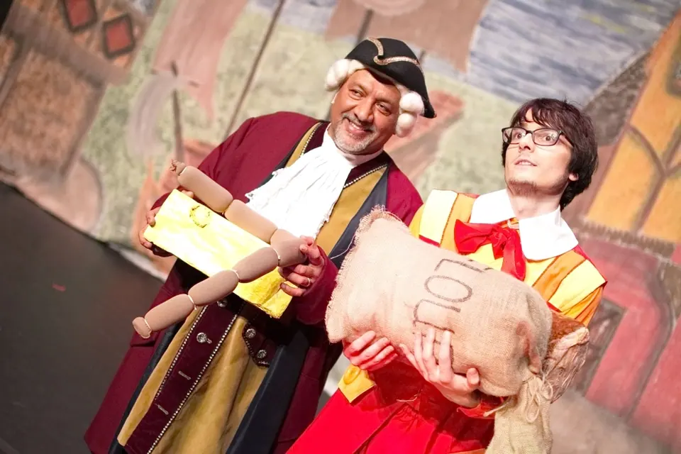 Willenhall Musical Theatre Company's 2015 pantomime, Dick Whittington at Coppice Performing Arts School, Wednesfield. Photograph 13 of 30.