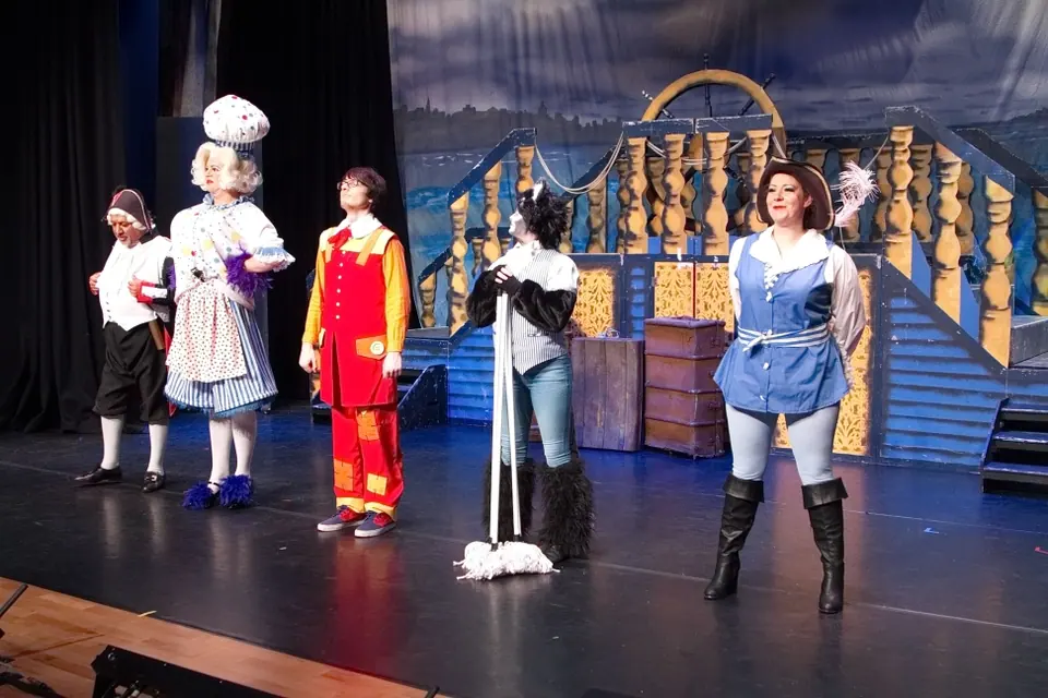 Willenhall Musical Theatre Company's 2015 pantomime, Dick Whittington at Coppice Performing Arts School, Wednesfield. Photograph 15 of 30.